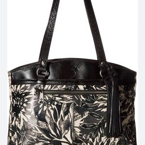Patricia Nash Leather Poppy Tote with Tassel